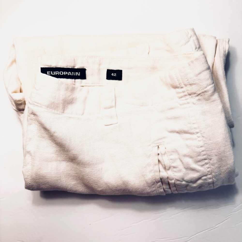 Europann Men’s Linen Trouser Pants